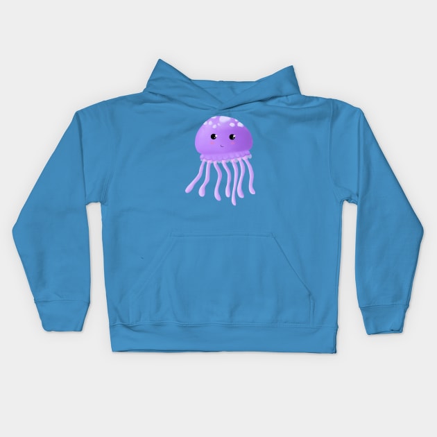 Cute octopus design Kids Hoodie by Mydrawingsz